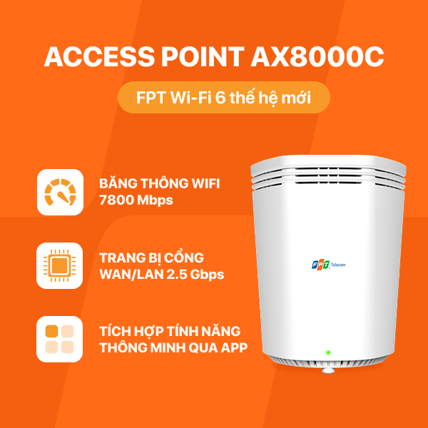 Thiết bị Access Point Wifi 6 AX 8000C FPT