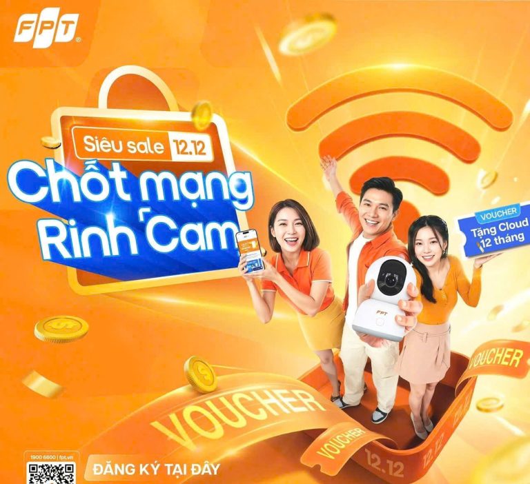 “SIÊU SALE 12/12” – Lắp mạng, Tặng Camera duy nhất 12/12