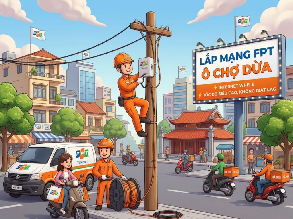 Lắp mạng Ô Chợ Dừa: Giải pháp Internet nhanh chóng và uy tín