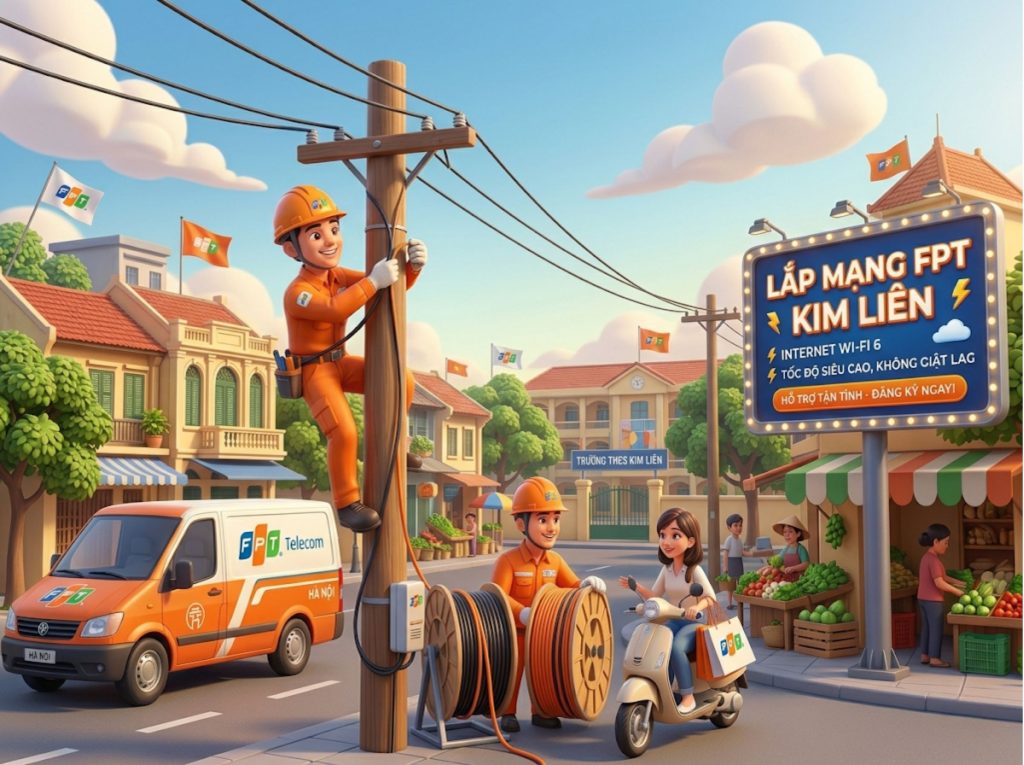 Lắp mạng Kim Liên: Giải pháp Internet tốc độ cao cho gia đình và doanh nghiệp